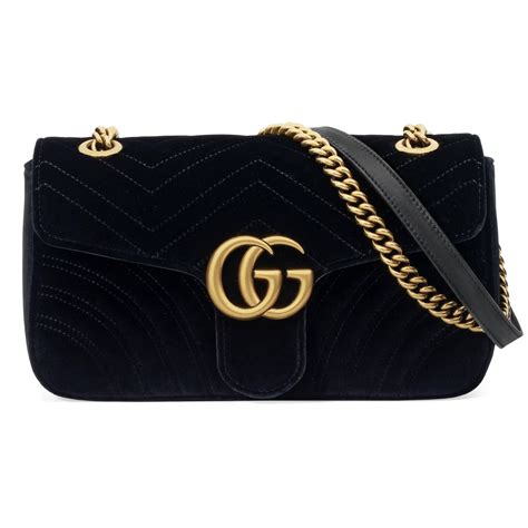 black velvet gucci marmont bag|gg marmont medium shoulder bag.